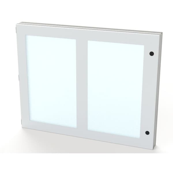 Hinged Window, 22 in. H x 28 in. W x 1-1/2 in. L, Polycarbonate